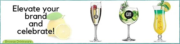 Custom Printed Beer, Wine Cocktail & Gin Glasses