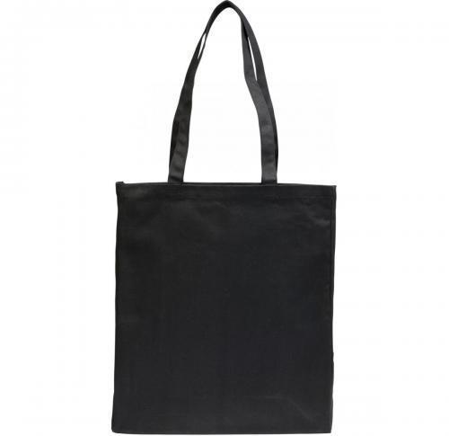 Customised Large Black Canvas Tote Bags -  Allington 12oz 