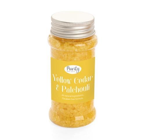 Yellow Cedar & Patchouli Bath Salts, 120g
