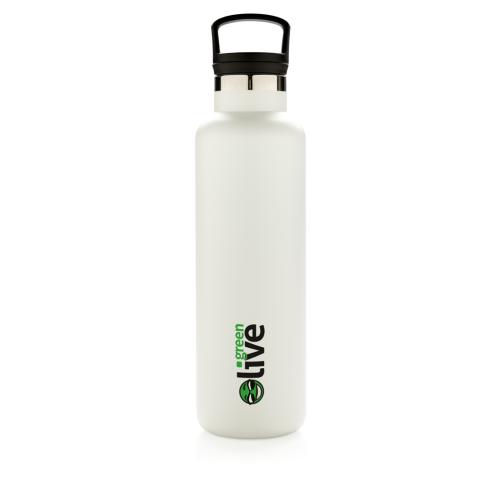 Vacuum Insulated Leak Proof Standard Mouth Bottle - White