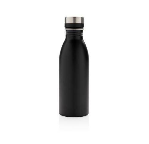 Promotional Deluxe Stainless Steel Water Bottle 500ml - Black