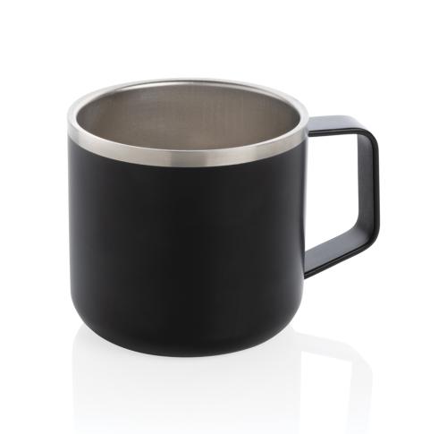 Custom Stainless Steel Camp Mugs - Black