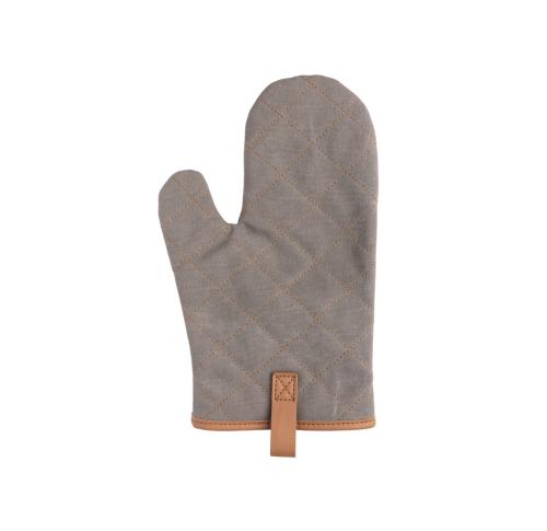 Promotional Deluxe Canvas Oven Mitt Gloves - Grey