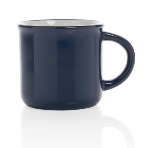 Promotional Navy Blue Vintage Ceramic Mugs