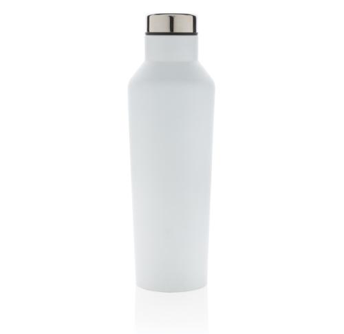 Branded Modern Vacuum Stainless Steel Water Bottles - White