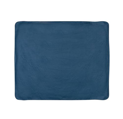 Branded Fleece Blanket In Pouch - Navy Blue