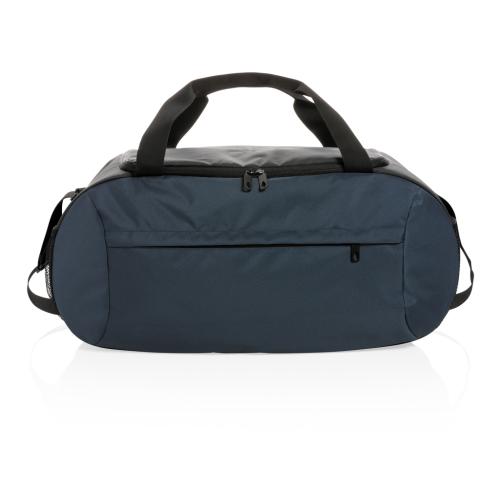 Branded  RPET Modern Sports Duffle Bags Impact AWARE™ Navy Blue 