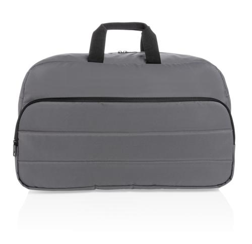 Branded Recycled Weekend Duffle Bags - Anthracite Impact AWARE™ RPET 