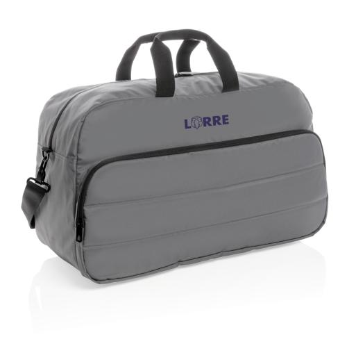 Branded Recycled Weekend Duffle Bags - Anthracite Impact AWARE™ RPET 