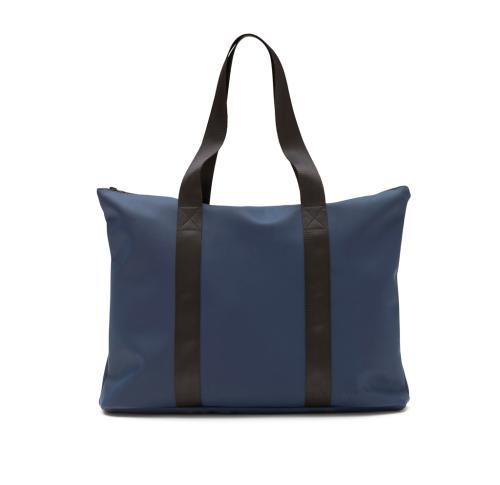 Zippered Tote Bag PU Nubuck VINGA Baltimore T Blue