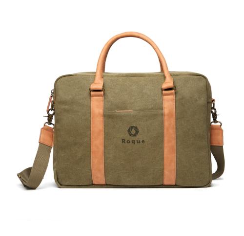 Branded Luxury Canvas Computer Bags VINGA Bosler Green