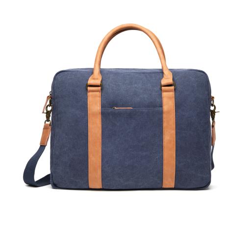 Luxury Branded Canvas Computer Bags VINGA Bosler Navy Blue