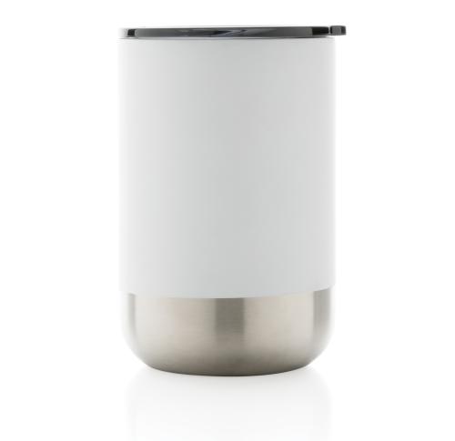 Branded Recycled Stainless Steel Insulated Tumbler 360ml White 