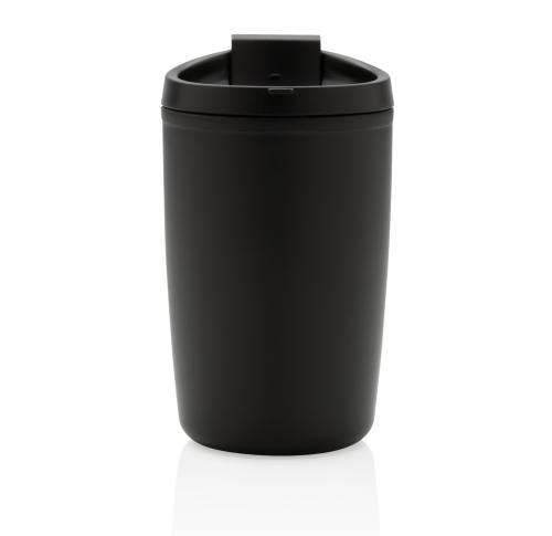 Branded  Recycled PP Tumbler With Flip Lid - Black