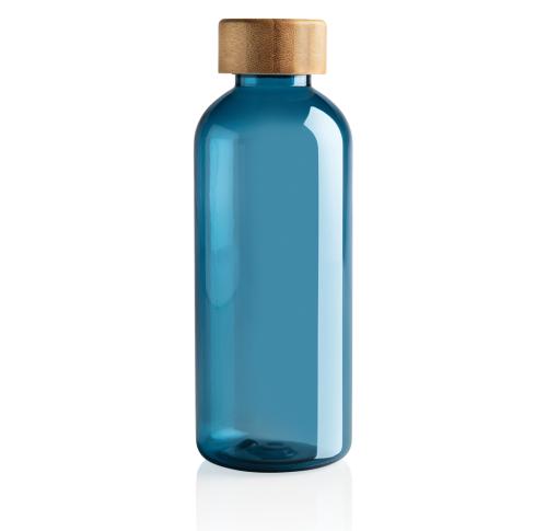 Promotional Eco Sea Bottles With Bamboo Lid  660ml - Blue GRS RPET 
