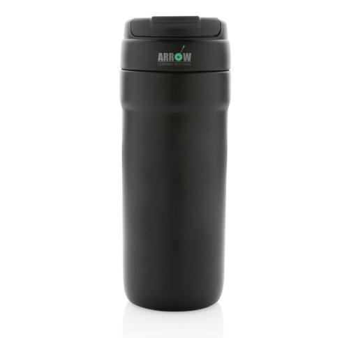 Branded RCS RSS Tumbler With Dual Function Lid - Black