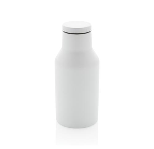 Branded RCS Recycled Stainless Steel Compact Bottle - White