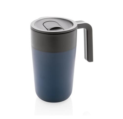 GRS Recycled PP And Stainless Steel Coffee Mug With Handle Navy Blue
