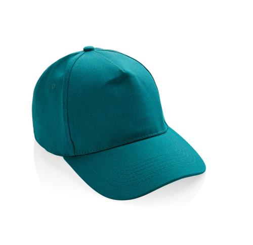 Eco Recycled Cotton Baseball Cap With AWARE™ Tracer Impact 5panel 280gr Green