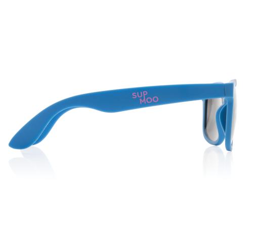 Custom GRS Recycled PP Plastic Sunglasses - Blue
