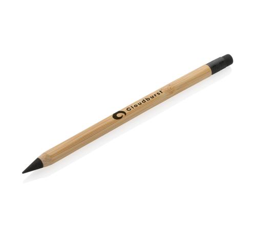 Bamboo Infinity Pencils With Eraser Custom Logo