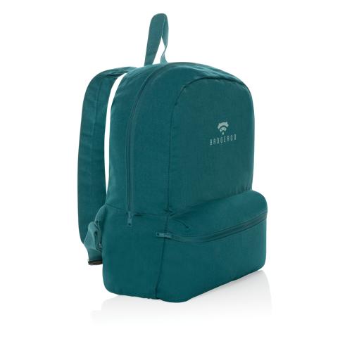 Eco Logo Recycled Canvas Backpacks - Impact Aware™ 285 Gsm - Green