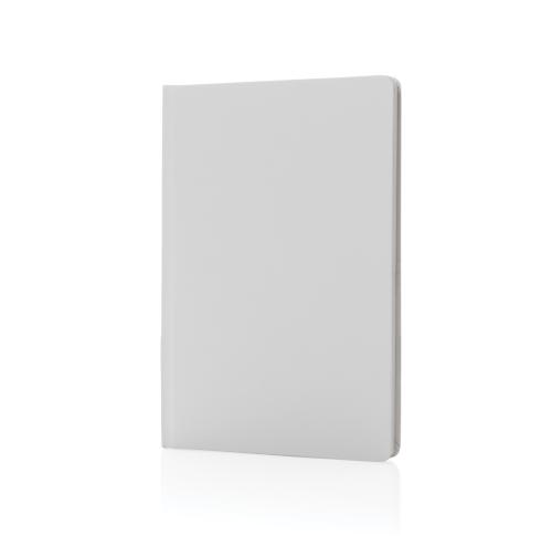 A5 Impact Stone Paper Hardcover Notebooks Printed Logo White