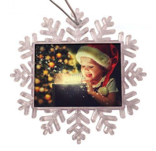 Snowflake Ornament with String (Full Colour Print)