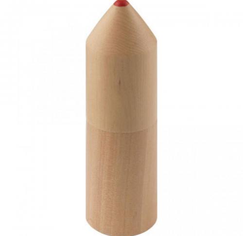 12 Half Size Pencils In Wooden Pencil Tube