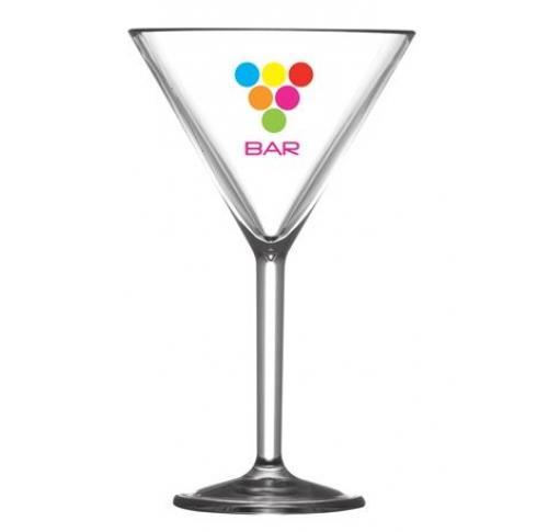 Printed Polycarbonate Premium Printed Martini Glasses 200ml/7oz