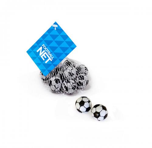 Promotional Chocolate Footballs in Net