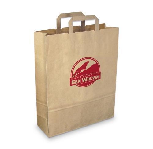 Branded Promotional Eco Green & Good Paper Carrier Bag Large - Recycled Paper