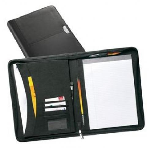 Branded Leather Conference Folders  A4 Zipped 