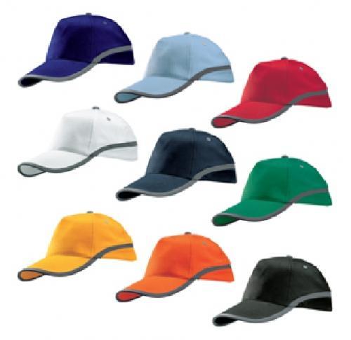 Branded Baseball Caps Reflective Trim