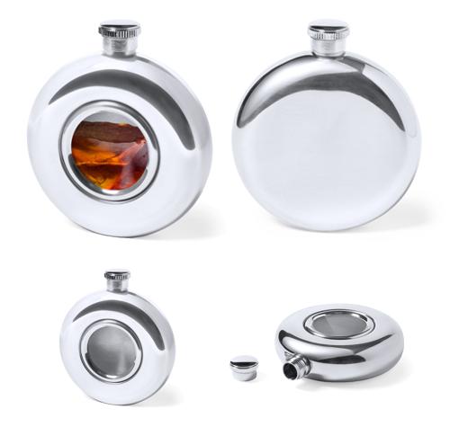 Stainless Steel Round Hipflask