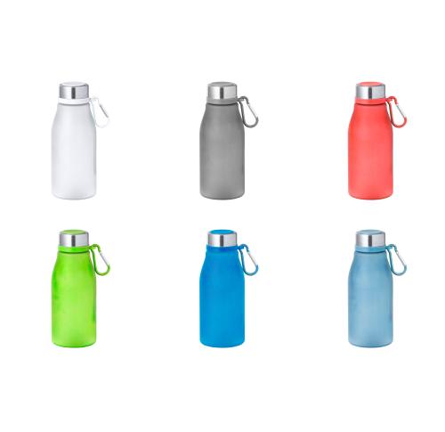Logo Recycled Plastic Bottles Translucent 370ml Caribiners