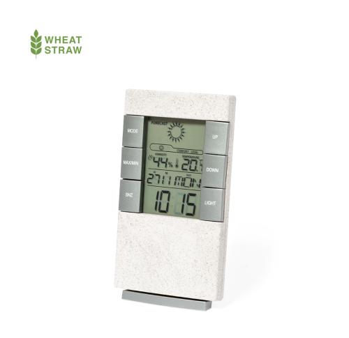 Promotional Wheatstraw Weather Station, Thermometer Hygrometer