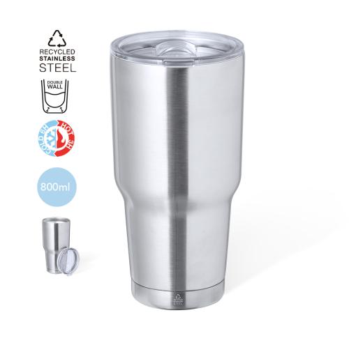 Branded Eco 800ml Stainless Steel Insulated Coffee Tumblers Gift Boxed
