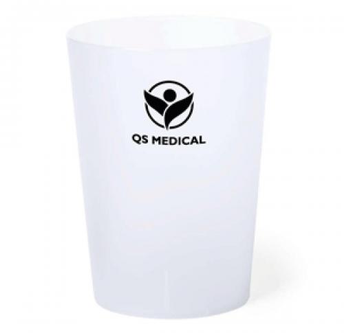 Printed Frosted Plastic BPA Free Cups 500ml