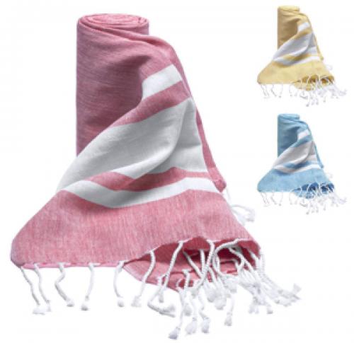 Branded 100% Cotton Beach Towels With Tassels
