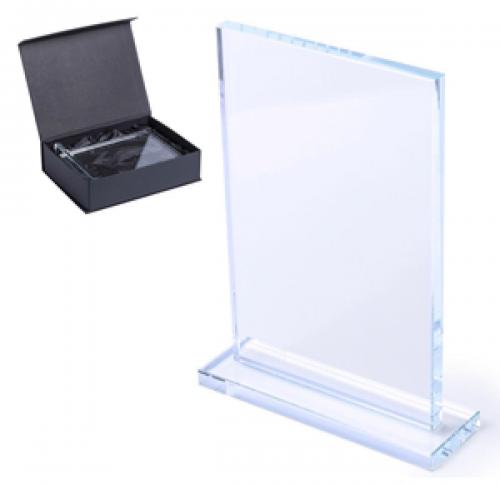 Rectangular Glass Award Plaques Recsum Laser Engraved