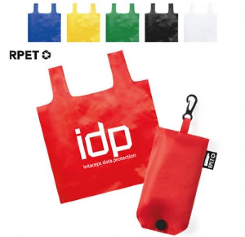 Eco Recycled RPET Foldable Polyester Shopping Bag