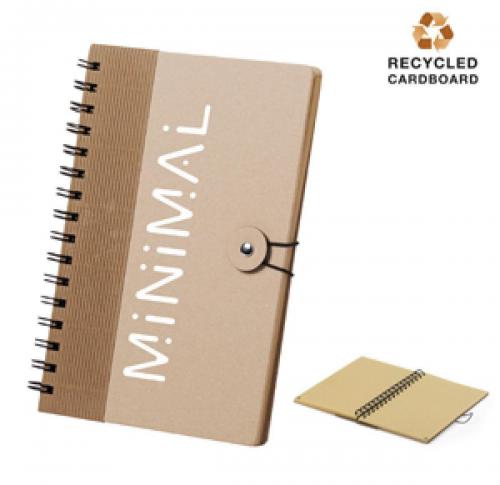 Recycled Cardboard Notebooks Wirebound Custom Logo