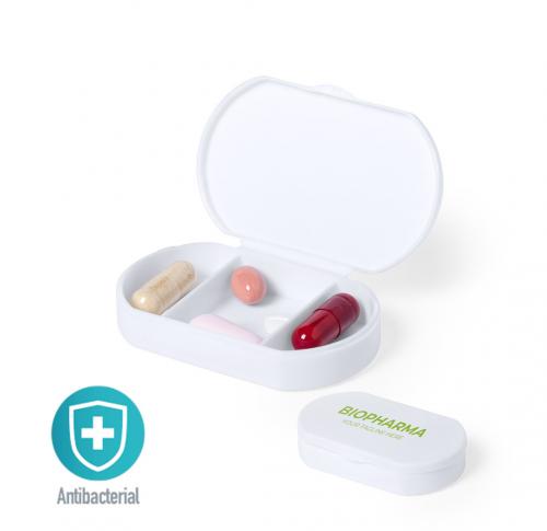 Branded Anti-Bacterial Pill Organiser - 3 Compartments 