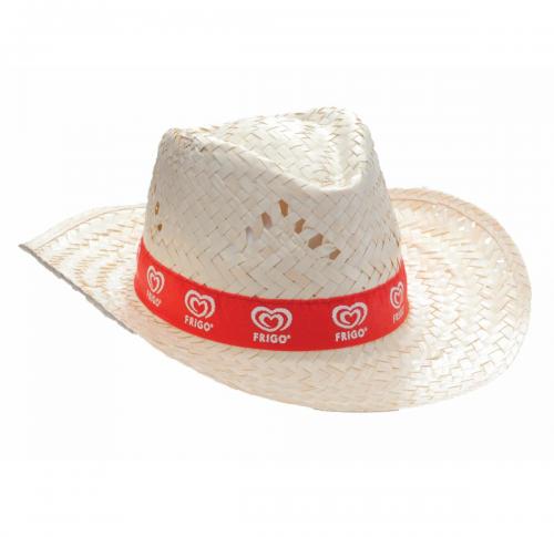 Promotional Straw Stetson Hats Printed Band