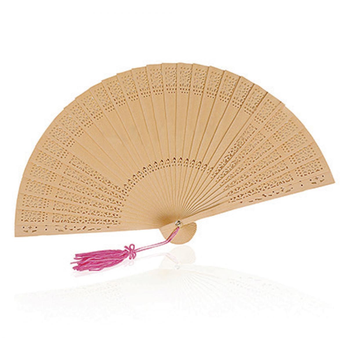 Wooden Hand Held Foldable Fan Madera