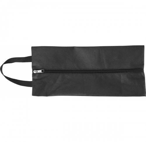 Non-woven (80g/m2) shoe bag- extendable up to 12 cm on each side- with zip