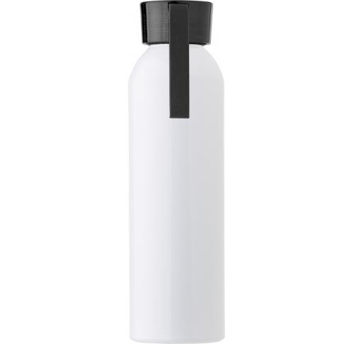 Custom Printed Matt Aluminium Water Bottles (650ml) - White