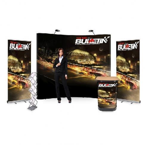 Promotional Pop Up Portable Exhibition Stands, Lighting & 2 Banners