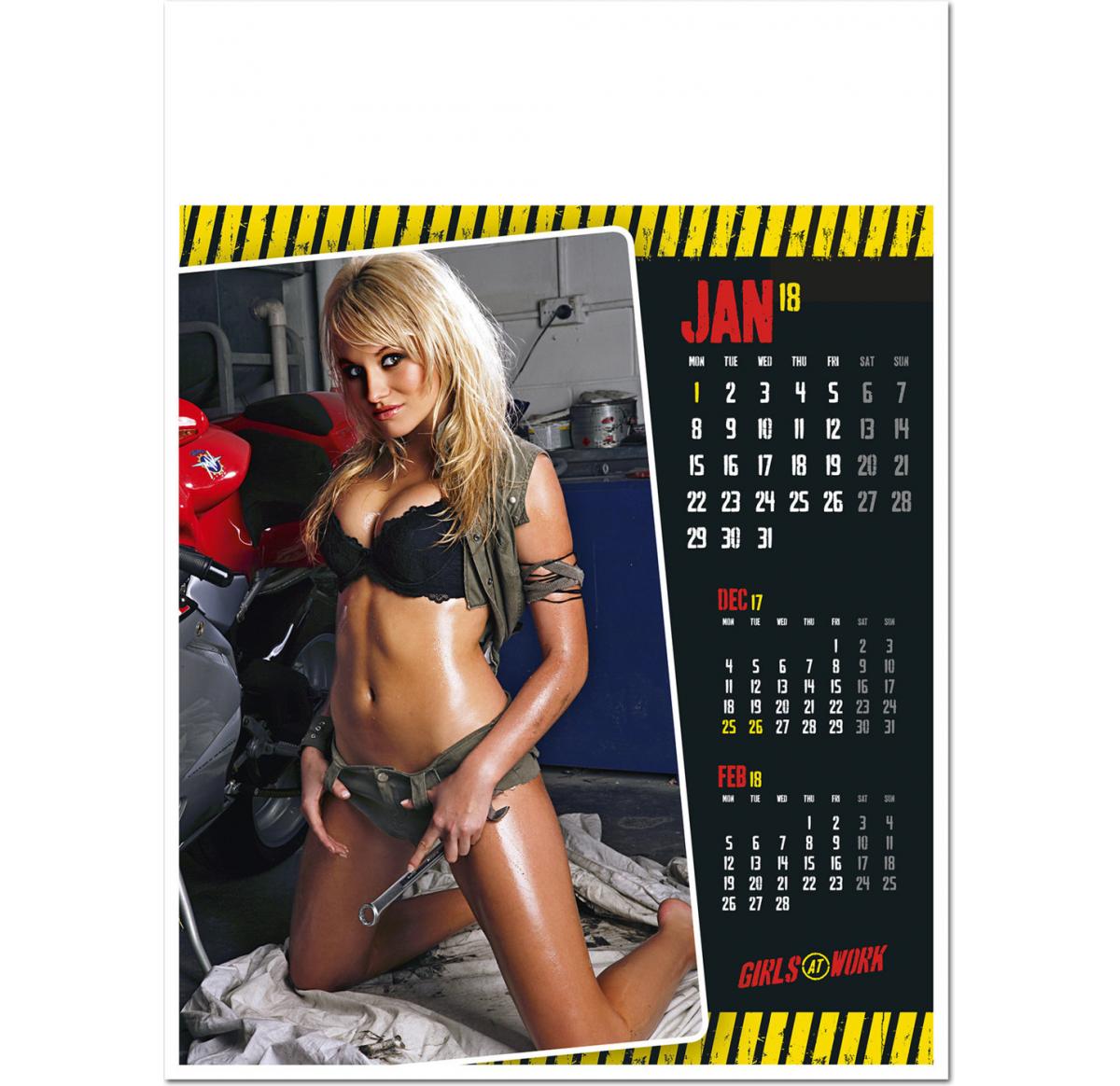 Glamour Wall Calendar 2025 Girls At Work Buy Promotional Products UK